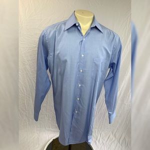 Alfani Easy Care Fitted Button Down Shirt Size L